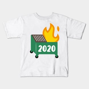 Dumpster fire Kids T-Shirt